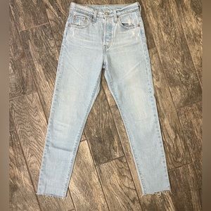 Levi’s Premium 501 Jeans, light wash, 25